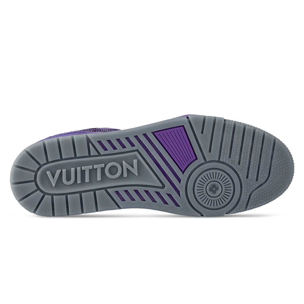 Louis Vuitton LV Trainer Sneaker Purple Crystals