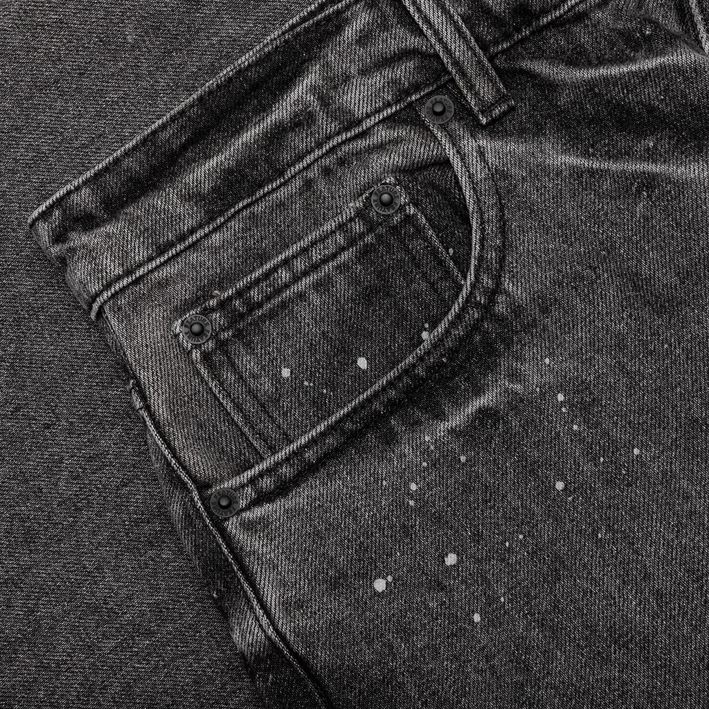 Berry Wide Denim Short Vintage Black