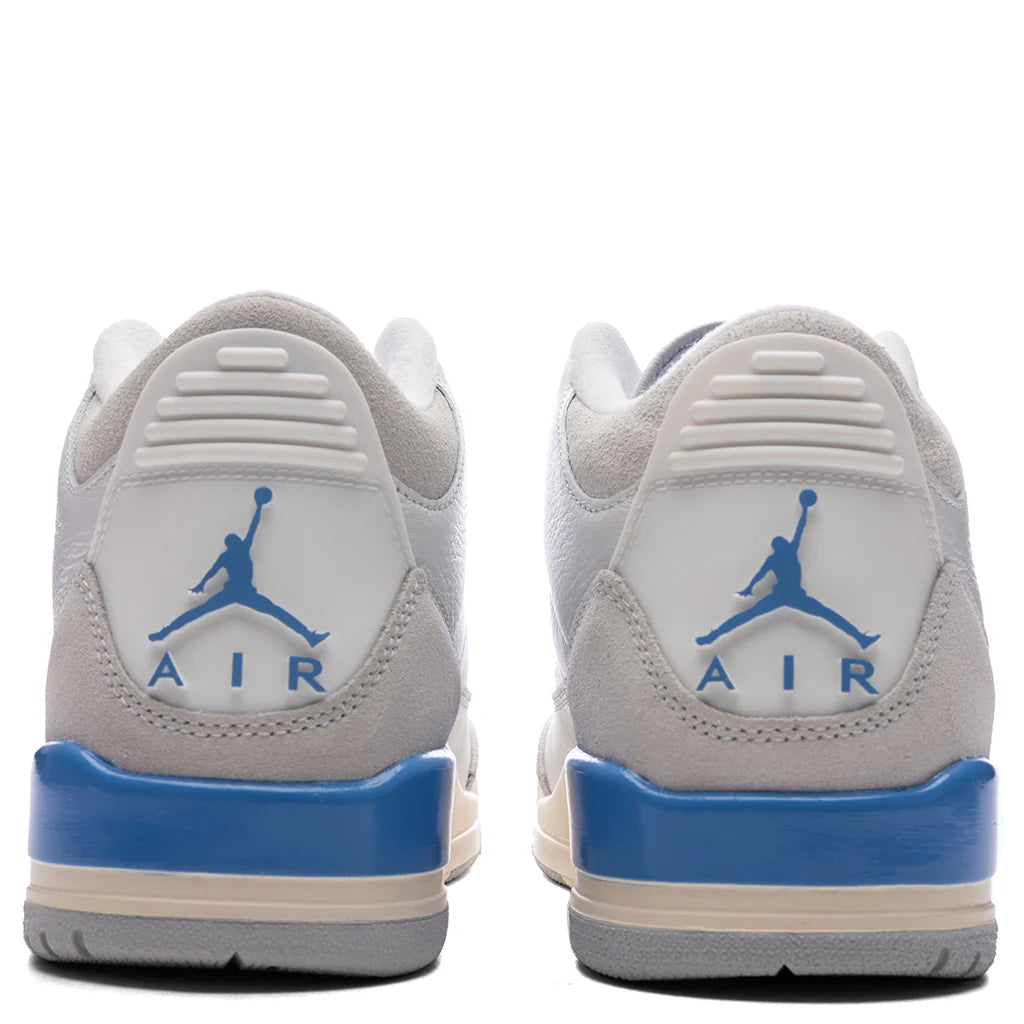Air Jordan 3 Retro Lucky Shorts Summit White Hydrogen Blue Legend Blue