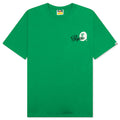 Cursive College Logo Relaxed Fit Tee Green