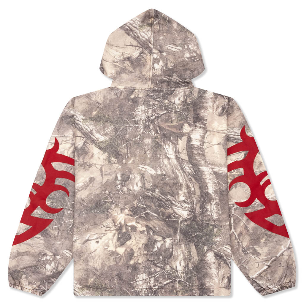 Hunt Canvas Poncho Hoodie Camo