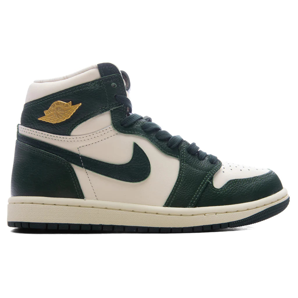 Womens Air Jordan 1 Retro High OG Fir Pale Ivory Pro Green Fir Coconut Milk