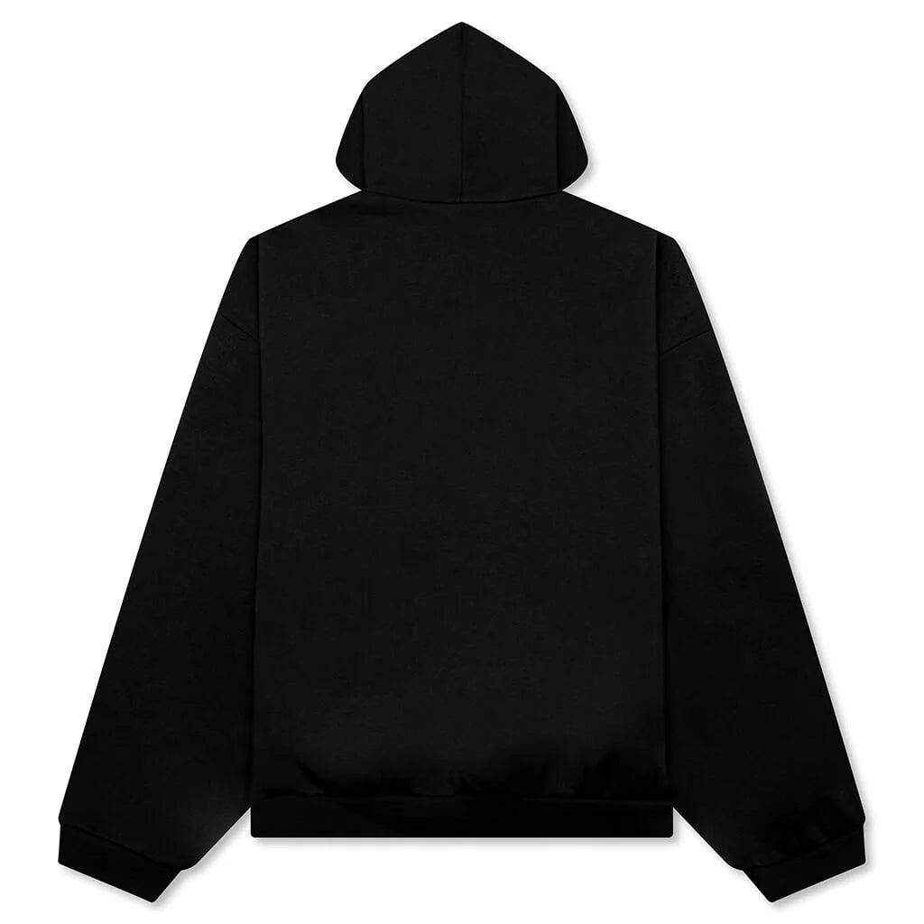 90s Fleece Hoodie Jet Black