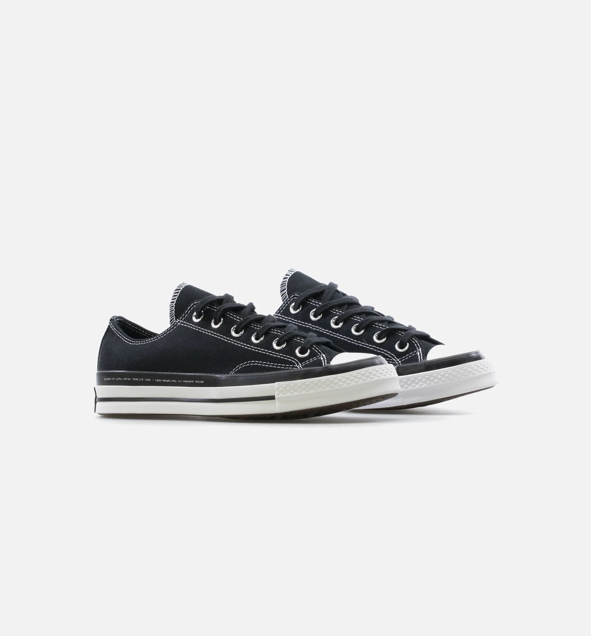 Chuck Taylor 70 X 7 Moncler Fragment Low Mens Lifestyle Shoe Black White
