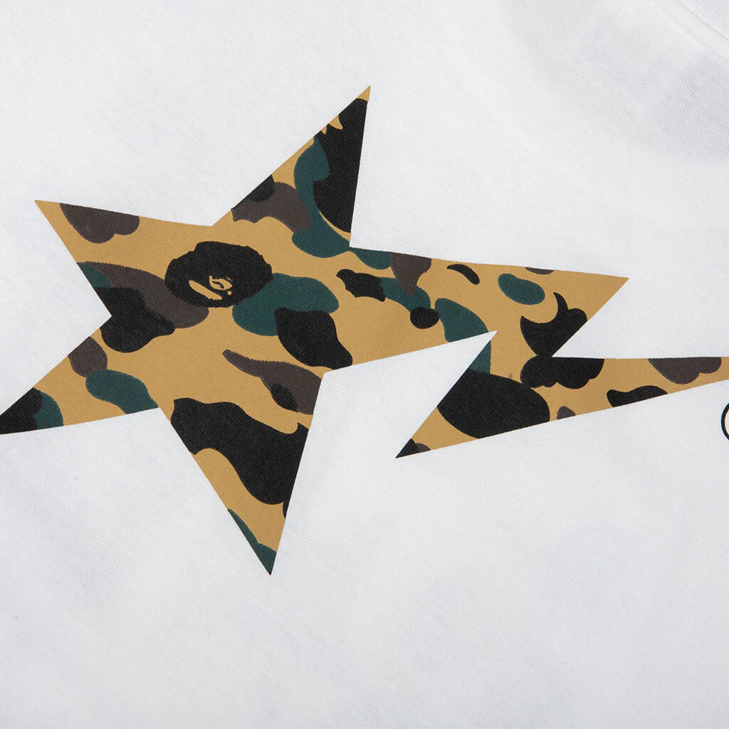 1st Camo Bape STA Tee White