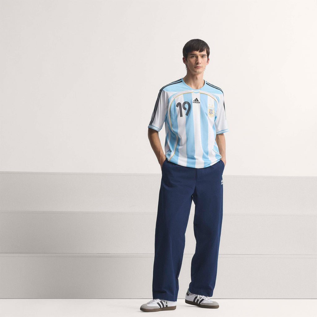 adidas Argentina Home Messi Mens Soccer Jersey 2006 White Sky Blue