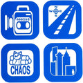 411VM Icon Coasters Set 4PK