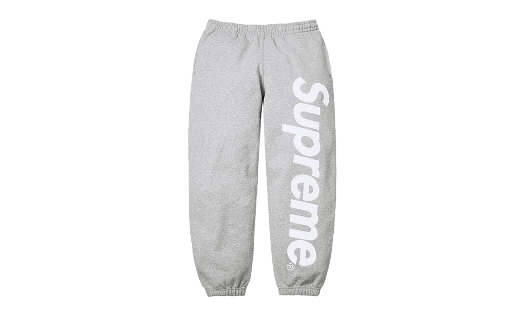 Satin Appliqué Sweatpant "SS26 - Grey" SU27514