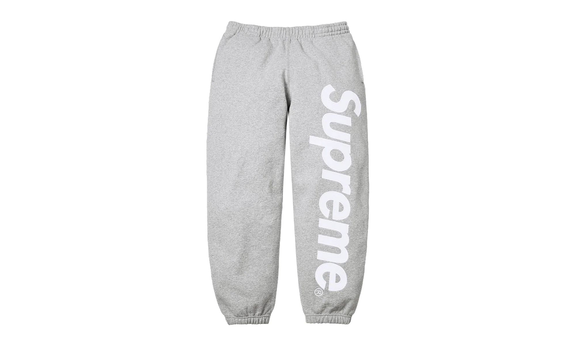 Satin Appliqué Sweatpant "SS26 - Grey" SU27514