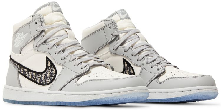 Dior x Air Jordan 1 High OG White Wolf Grey