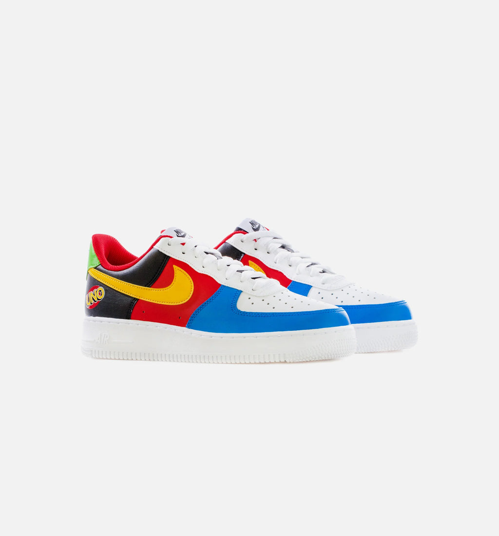 Air Force 1 UNO Mens Lifestyle Shoe Black Red Multi Free Shipping