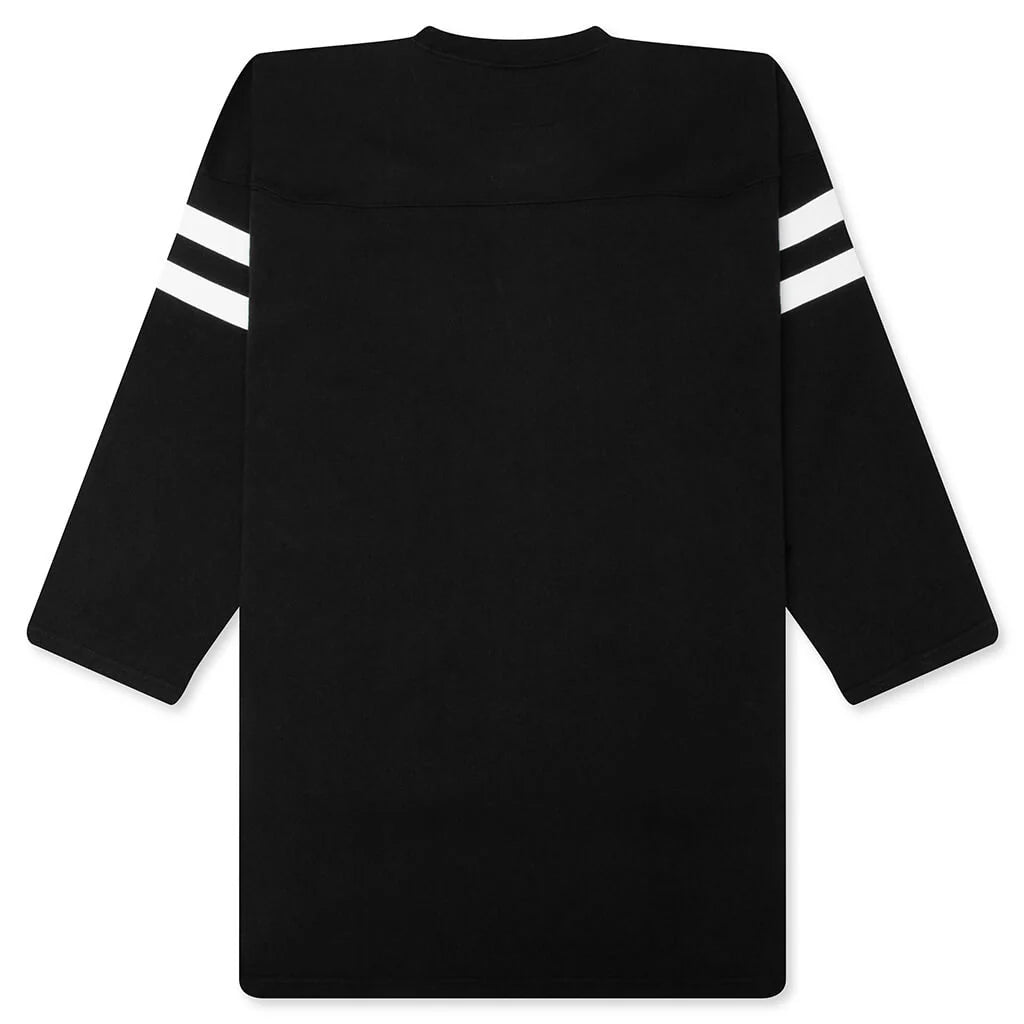 L S Football Shirt Black