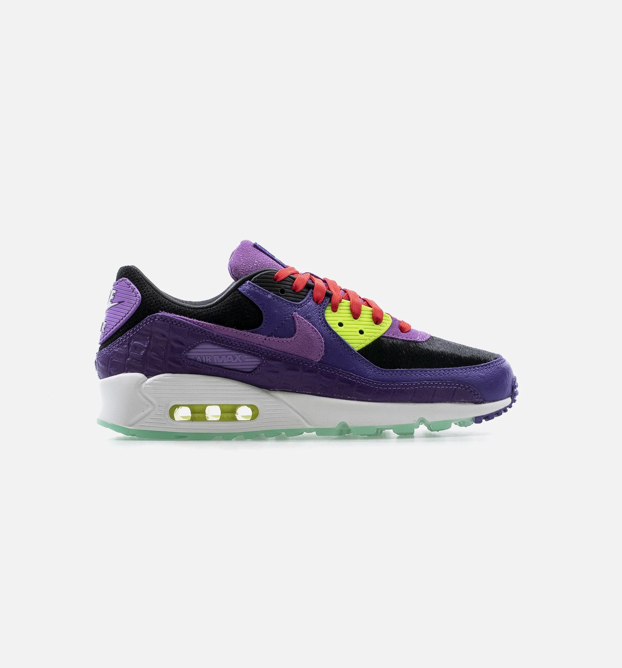 Air Max 90 QS Mashup Mens Running Shoe Purple Black Volt