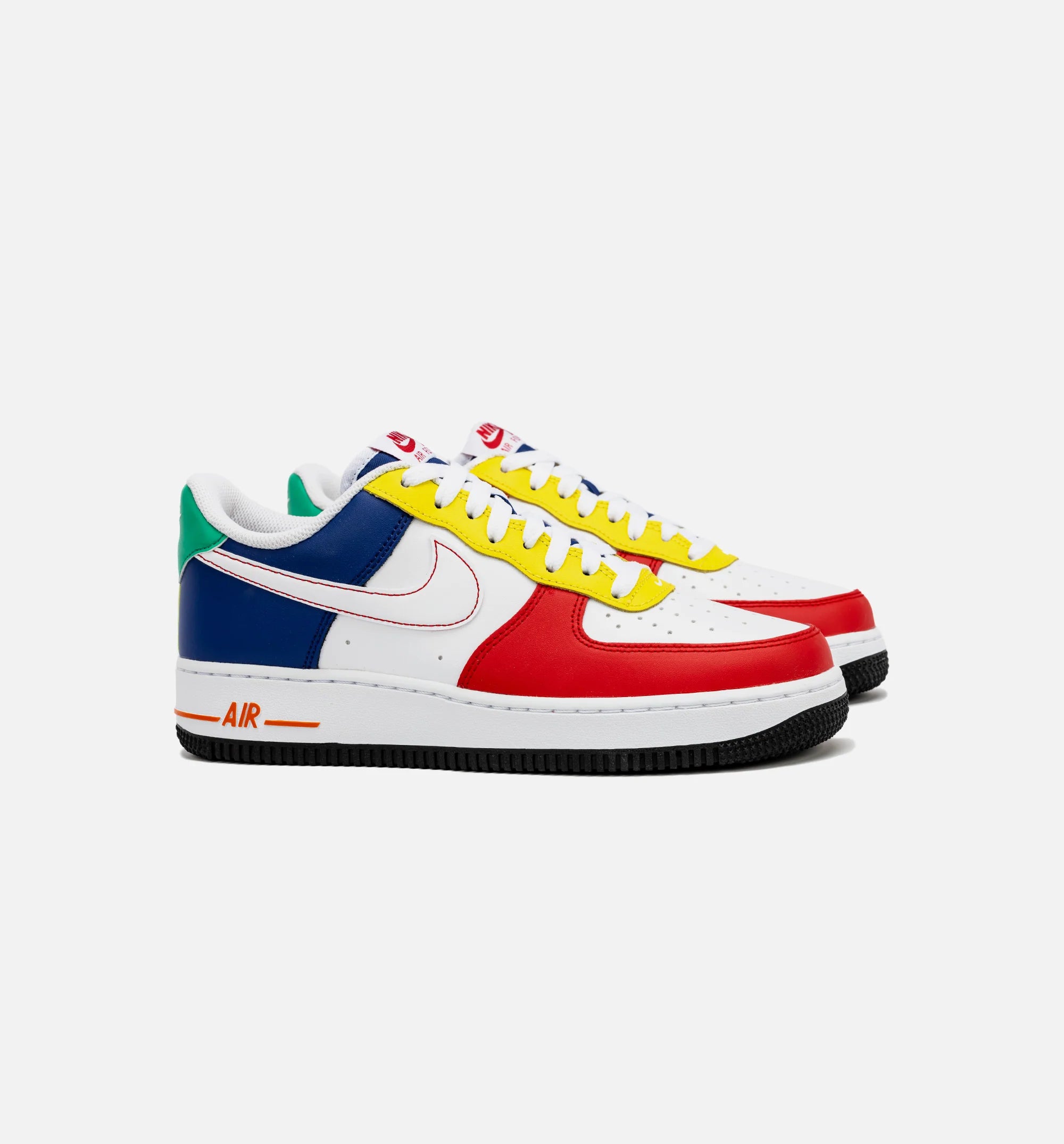 Air Force 1 Low Rubiks Cube Mens Lifestyle Shoe Red Yellow Blue