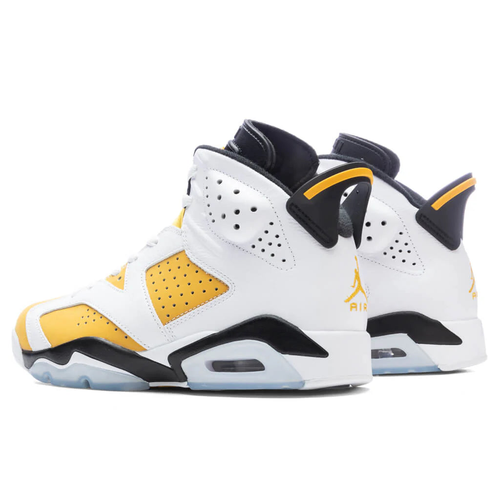 Air Jordan 6 Retro White Yellow Ochre Black