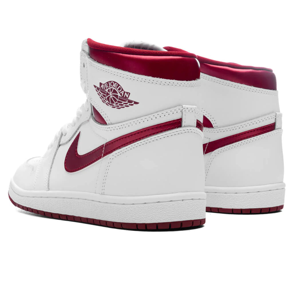 Air Jordan 1 High Retro 85 Metallic Burgundy White Team Red White