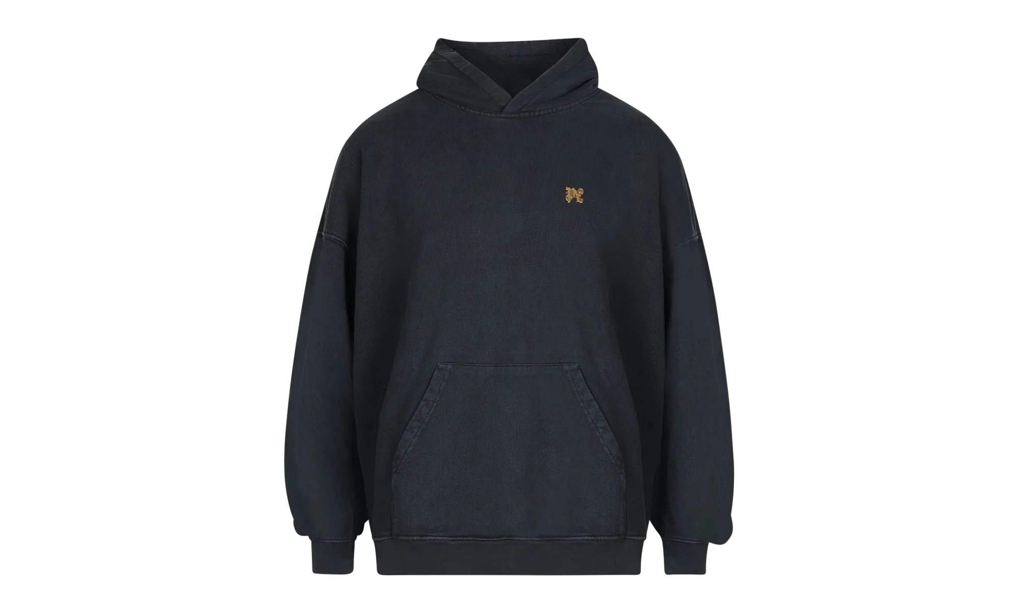 Back Burning Monogram Hoodie "Black" PMBB117R24FLE003