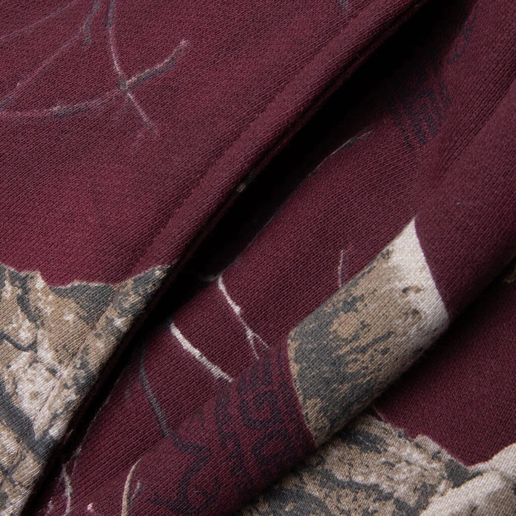 New York Arch Open Hem Sweatpants Merlot