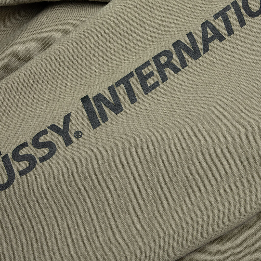 Stüssy International Zip Hoodie Army