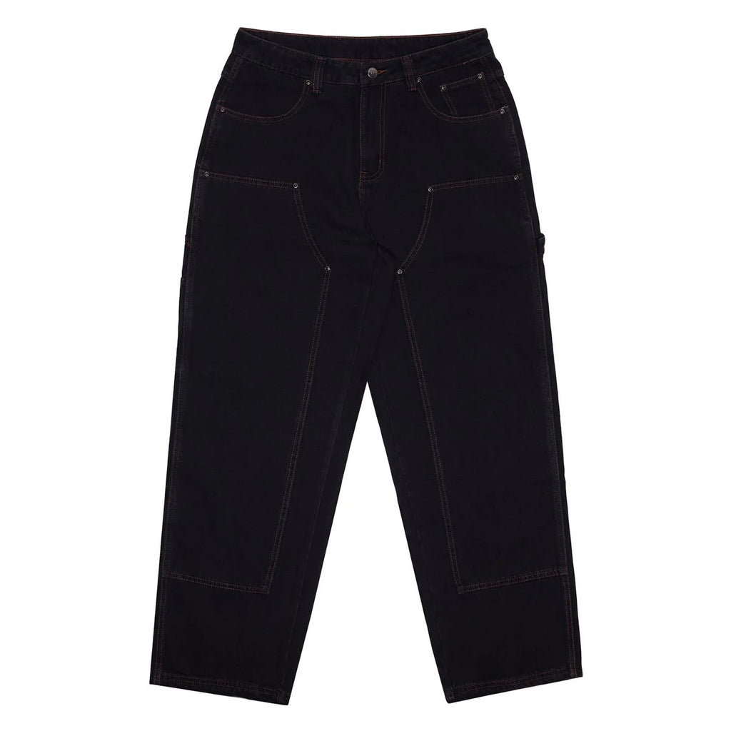 WKND Damn Near Carpenter Double Knee Pants Washed Black