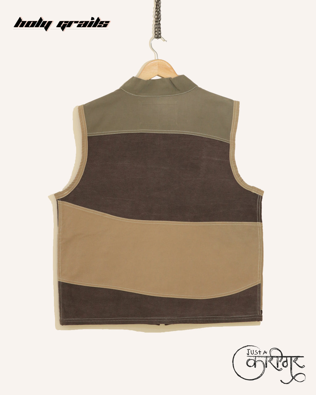 Waves Multi Color Denim Vest HG x Just A Karigar