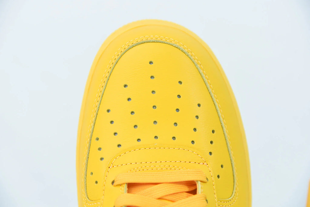 Nike Air force 1 Low Off White University Gold Metallic Silver