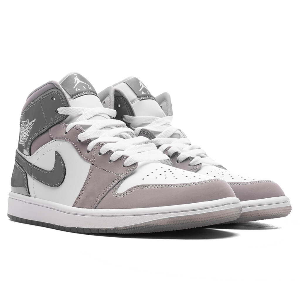 Air Jordan 1 Mid SE White Cool Grey Medium Grey