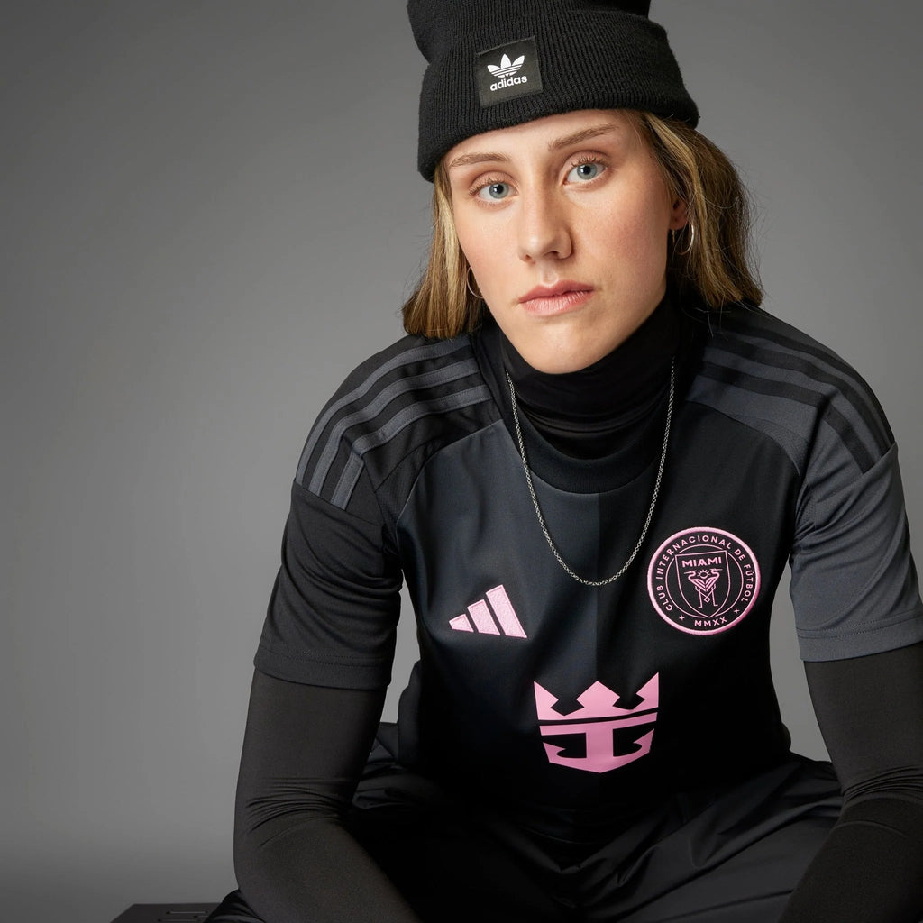adidas Womens Inter Miami CF Messi Away Jersey 25 26 Black