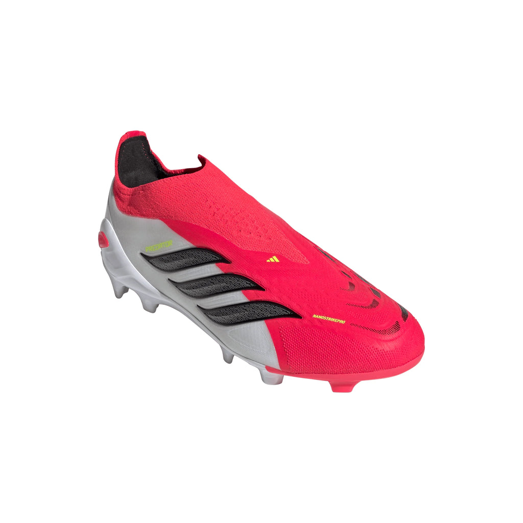 adidas Predator Elite Laceless FG Firm Ground Youth Soccer Cleats Red Black White