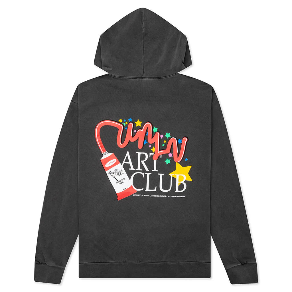 Feature x UNLV Art Club Hoodie Pigment Black