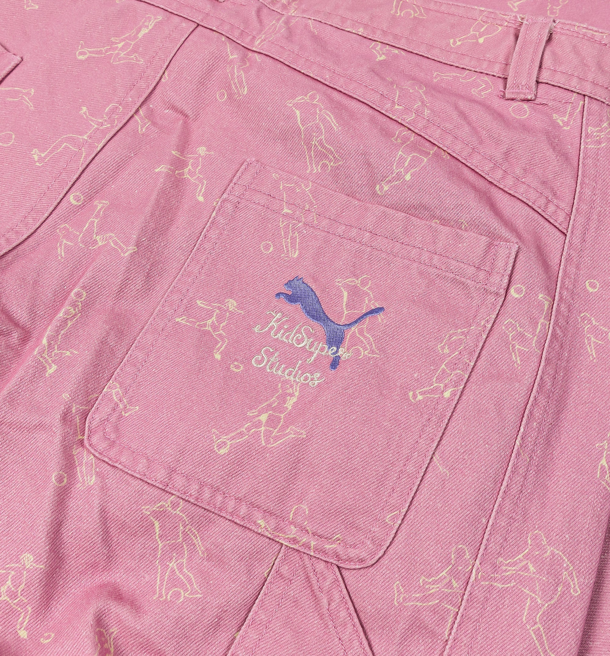 Puma x KidSuper Jeans Womens Pant Pink