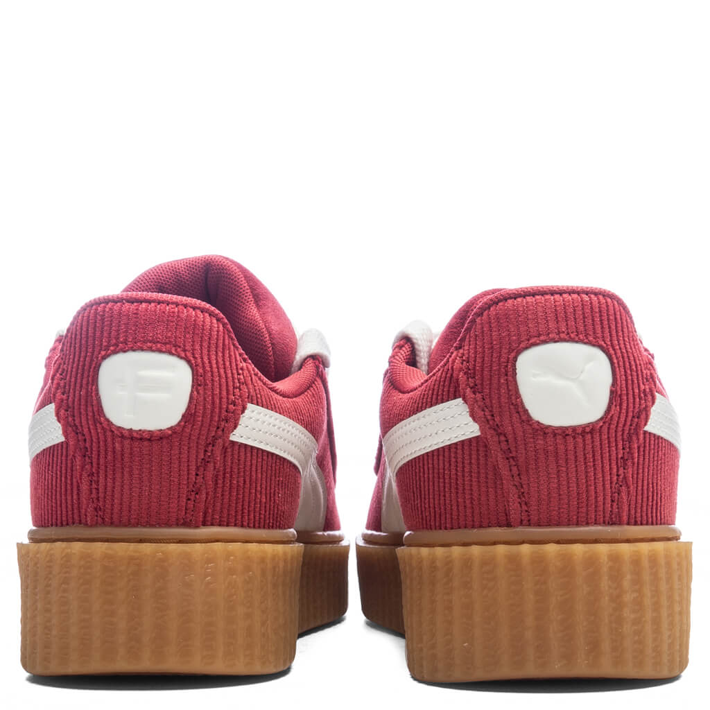 Puma x Fenty Womens Creeper Phatty Corduroy Club Red Warm White Gum