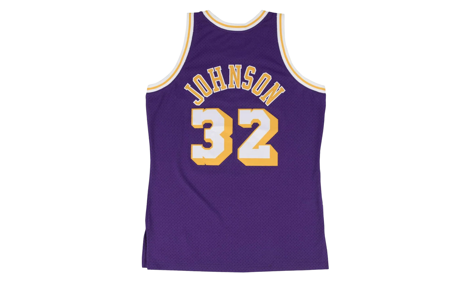 NBA Magic Johnson Swingman Road Jersey "1984 Los Angeles Lakers - Purple" SMJYGS18176 LALPURP84EJH