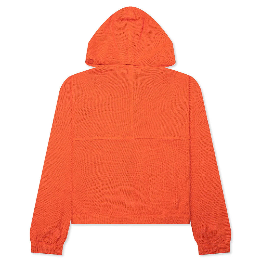 Work Jacket Cotton Mesh Red Orange