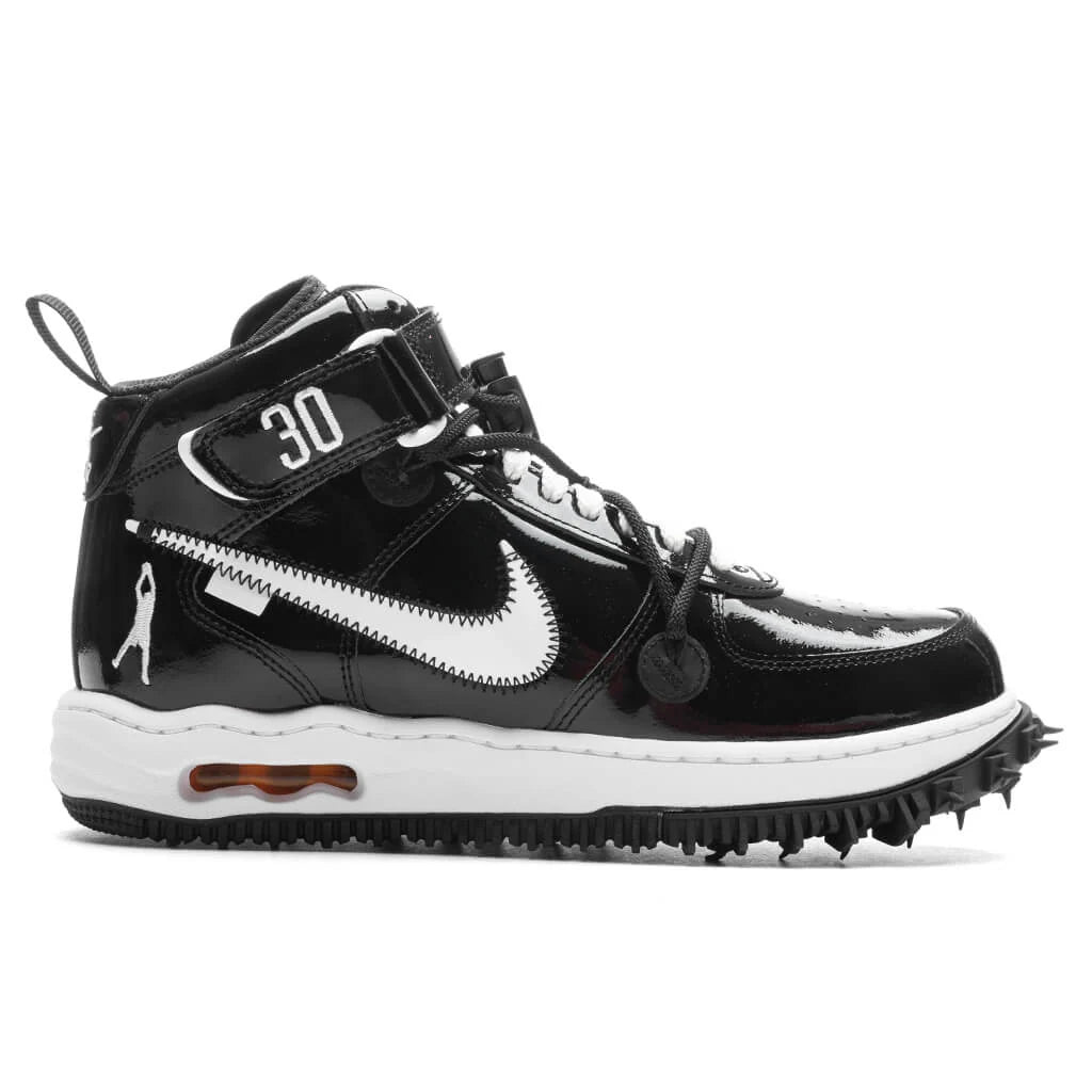 Air Force 1 Mid x Off White Sheed Black White
