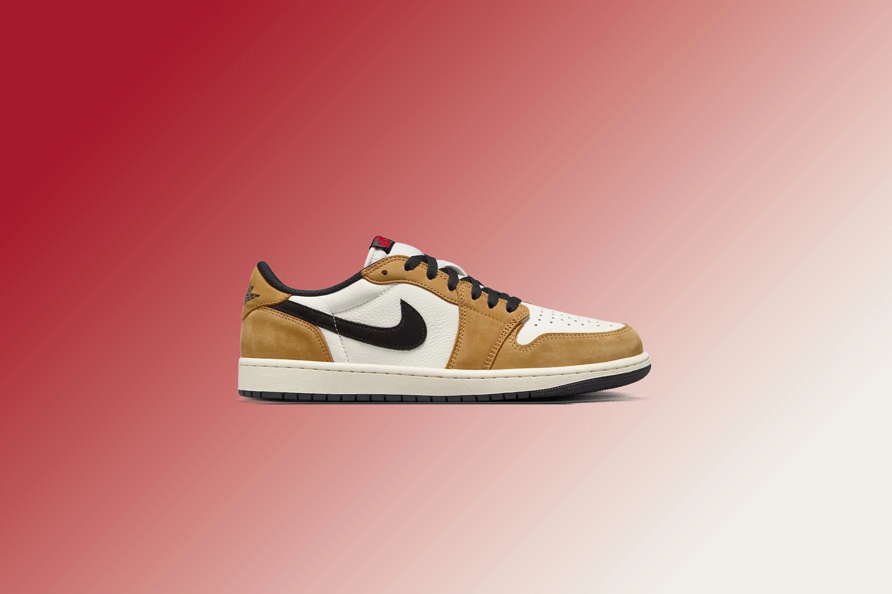 Air Jordan 1 Low OG Rookie of The Year Sail Black Golden Harvest Gym Red