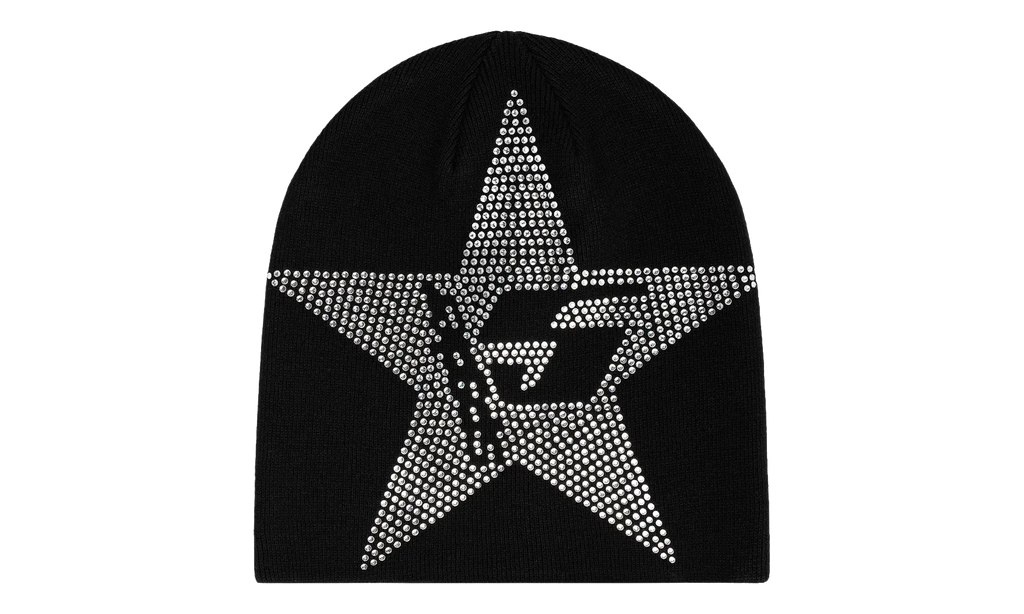 Star Rhinestone Skully "Black" SP5der297
