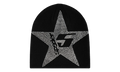 Star Rhinestone Skully "Black" SP5der297