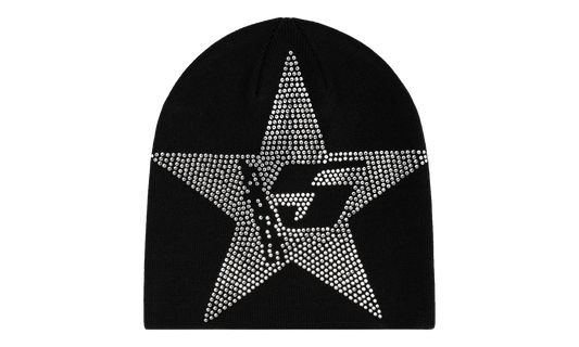 Star Rhinestone Skully "Black" SP5der297