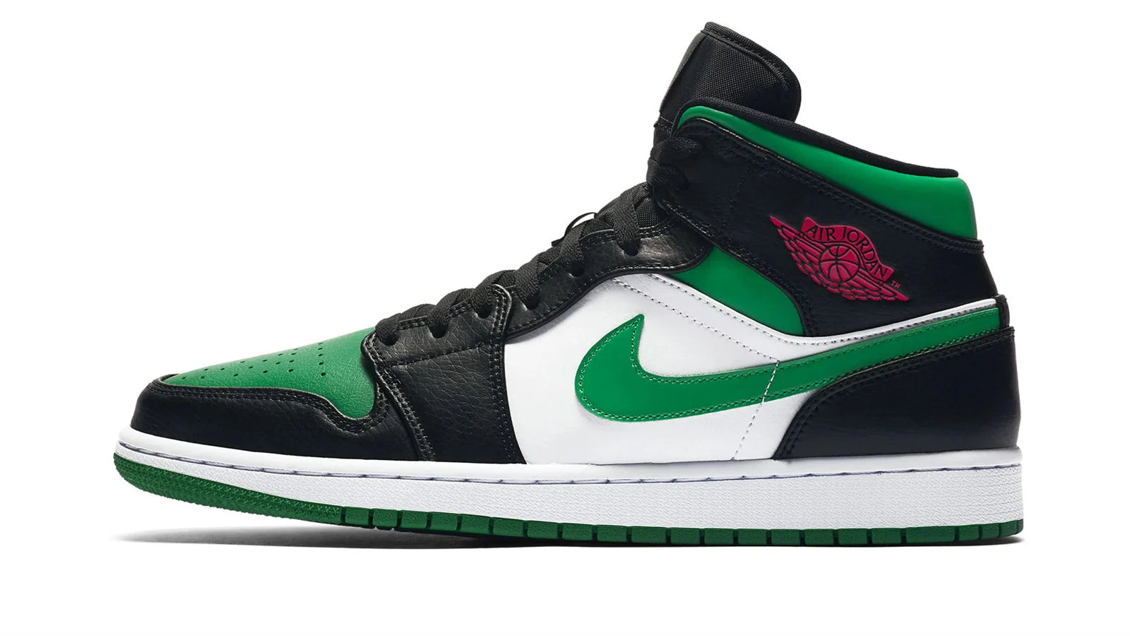 Air Jordan 1 Mid Green Toe
