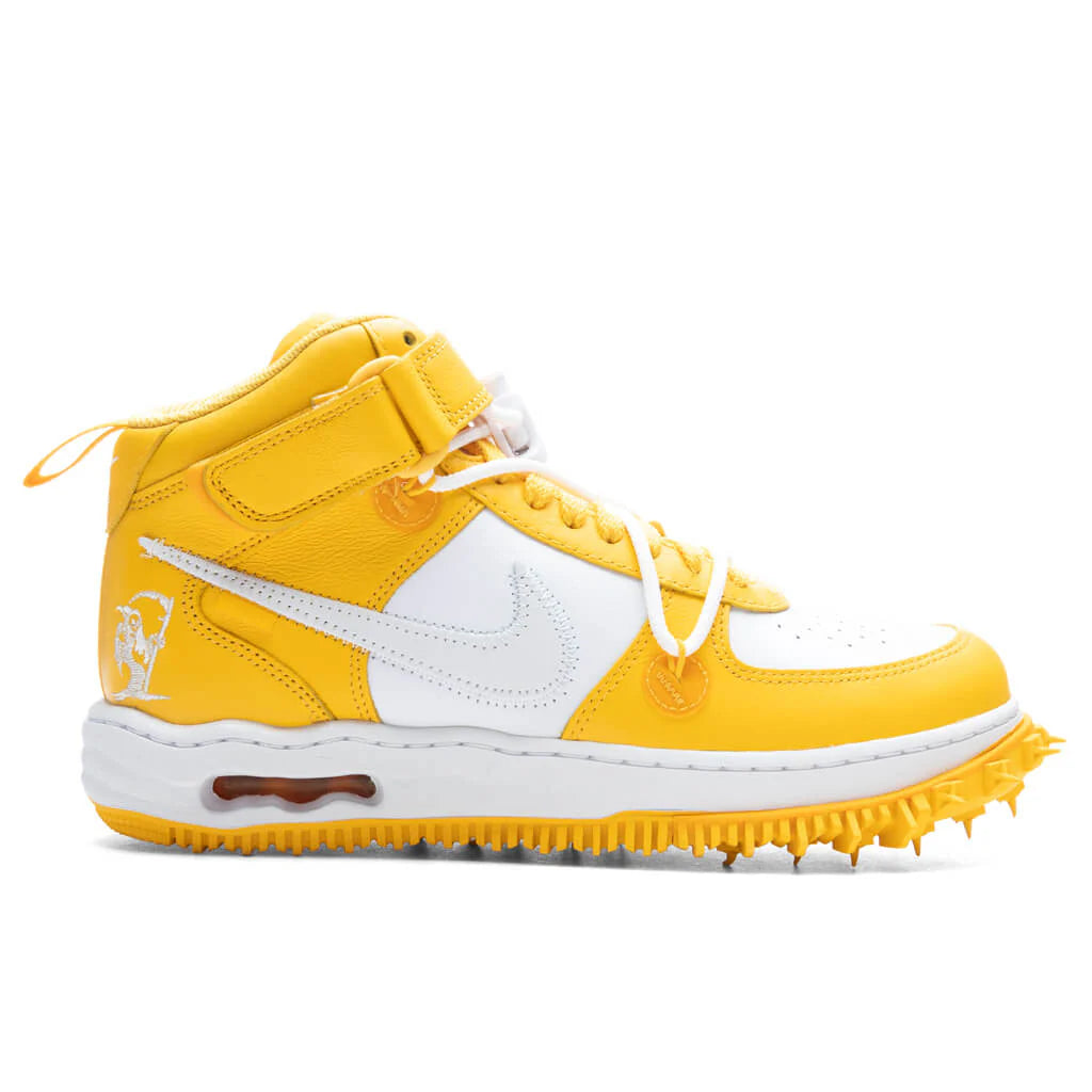 Air Force 1 Mid x Off White White Varsity Maize