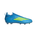 adidas F50 Elite Laceless FG Firm Ground Youth Soccer Cleats Blue Yellow Aqua