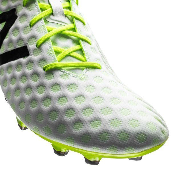 New Balance Visaro Pro FG Firm Ground Soccer Cleats White Toxic Green