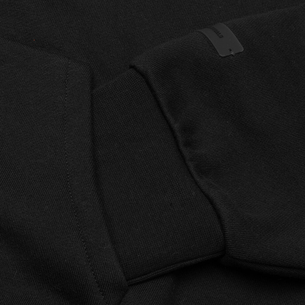 Classic Fleece Zip Up Hoodie Jet Black