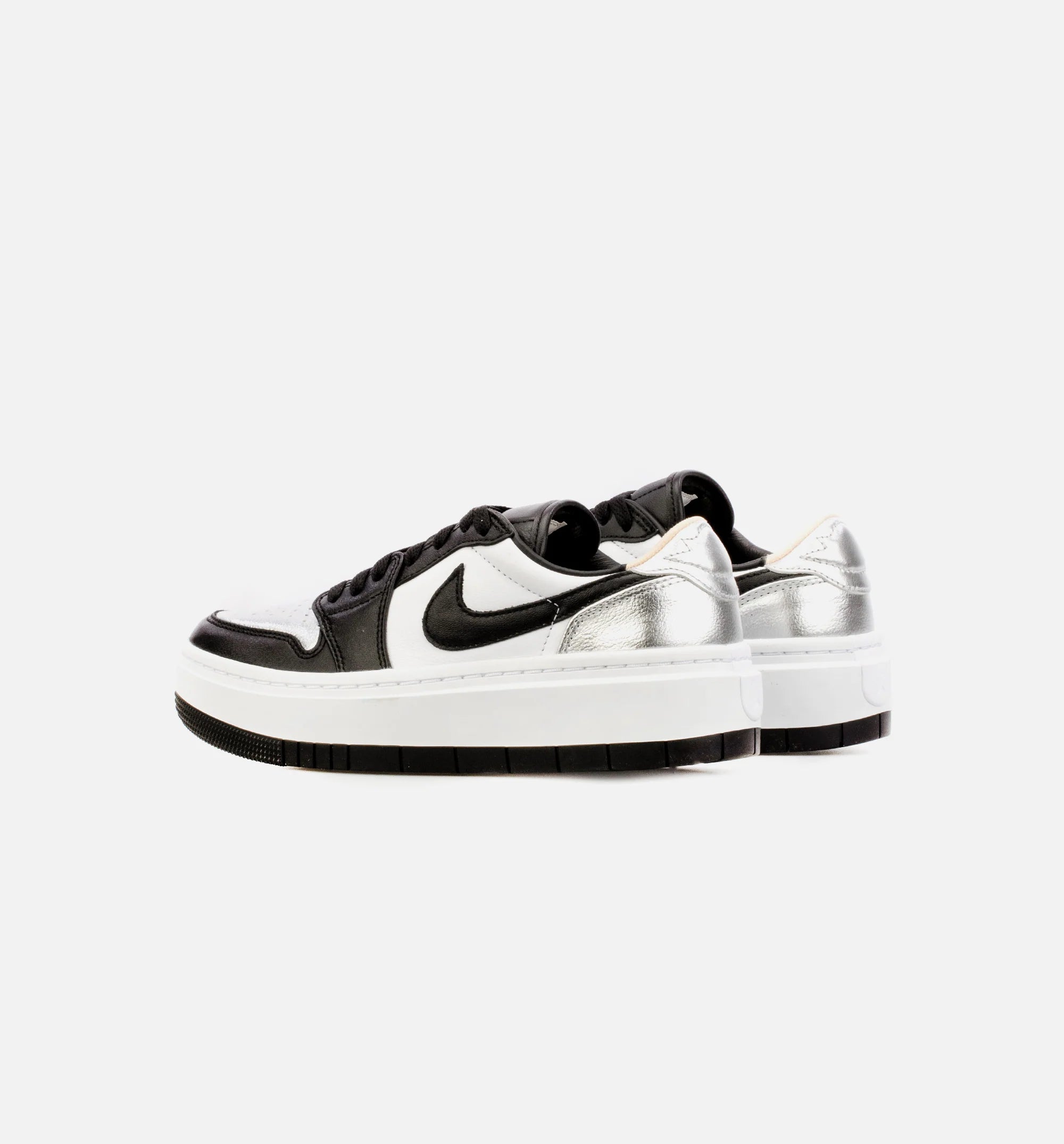 Air Jordan 1 Elevate Low Silver Toe Womens Lifestyle Shoe Black Silver