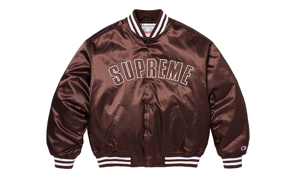 Champion® Satin Varsity Jacket "SS26 - brown" SU27457