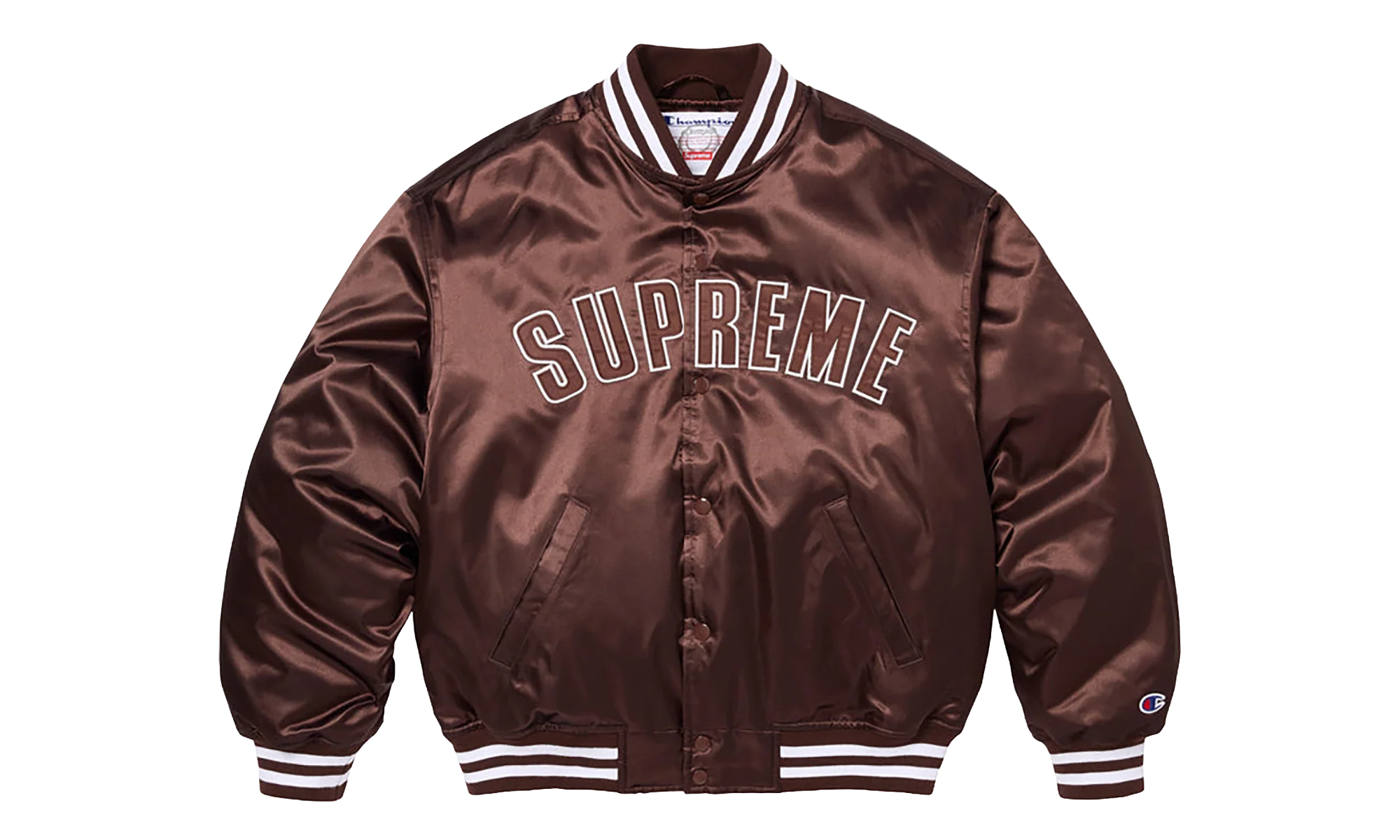 Champion® Satin Varsity Jacket "SS26 - brown" SU27457