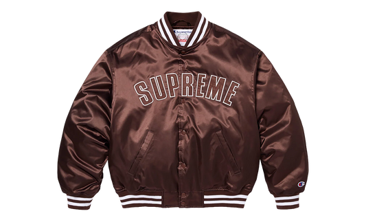 Champion® Satin Varsity Jacket "SS26 - brown" SU27457