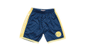 NBA Checked Swingman Shorts "Golden State Warriors - Blue" BA3A4I GSW B N0C