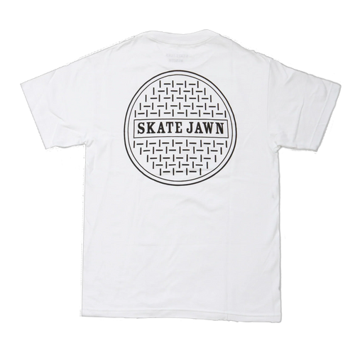 Skate Jawn Sewer Cap Tee White